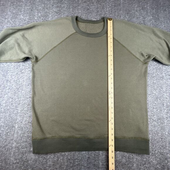 Patagonia Reversible Shearling Crew Pullover Sweatshirt Mens Sz L Olive Green - Picture 4 of 6